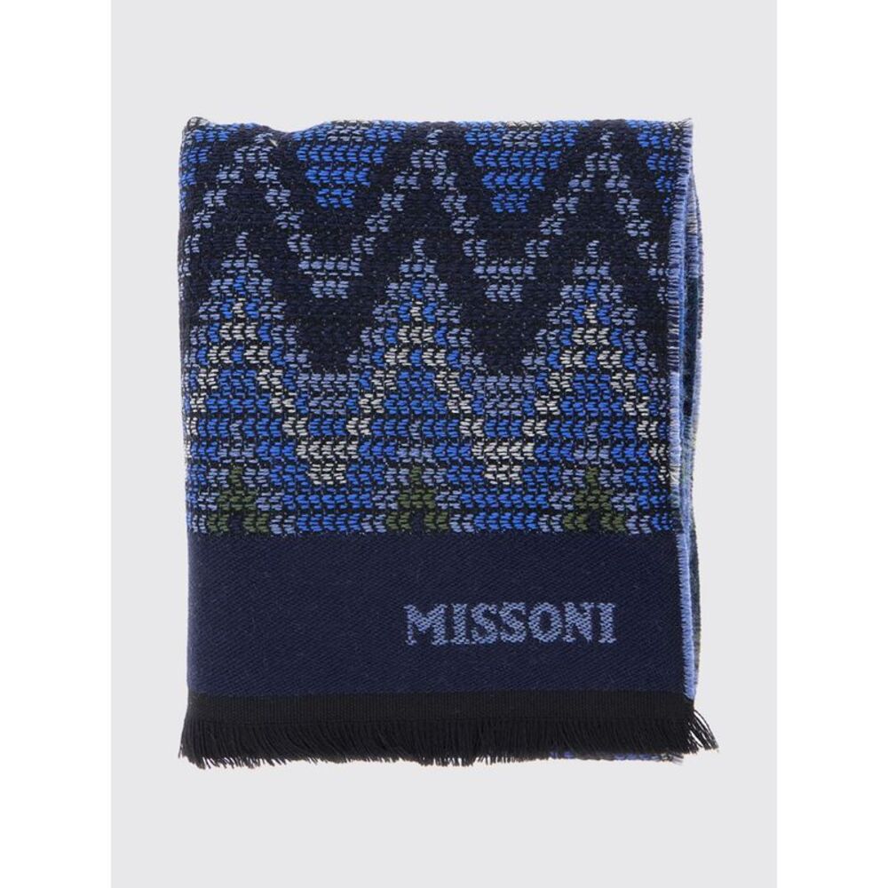 Missoni Men Multicolour Abstract Pattern Pure Virgin Wool Scarf Missoni